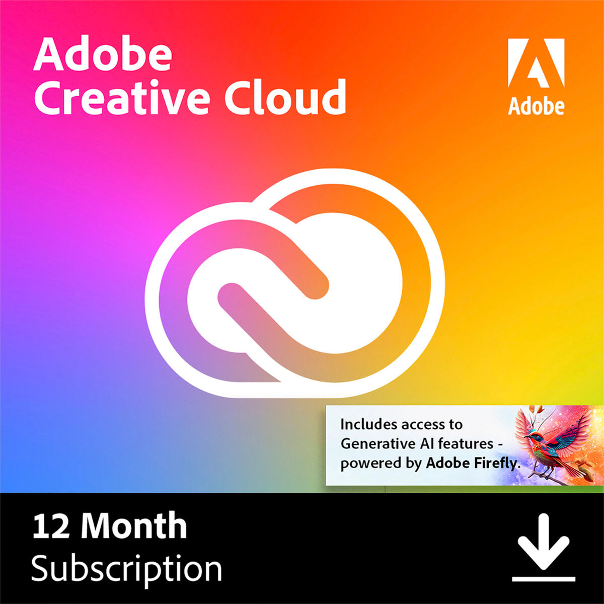 Adobe Creative Cloud 1-Year Subscription, Download