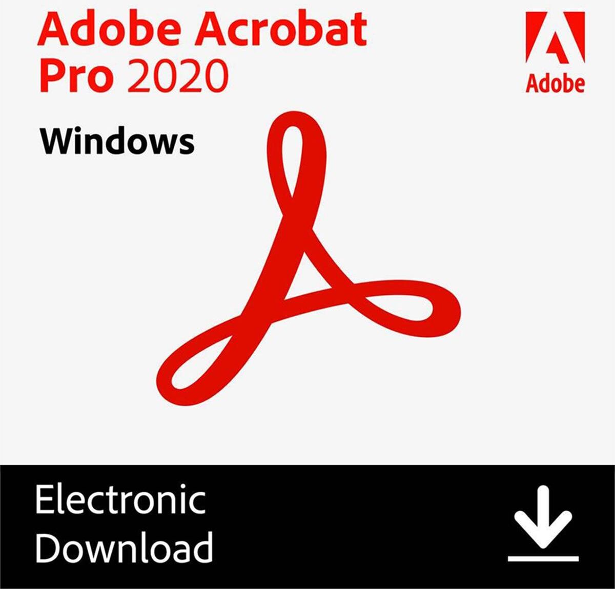 Adobe Acrobat Pro 2020 Perpetual License for Windows, Download