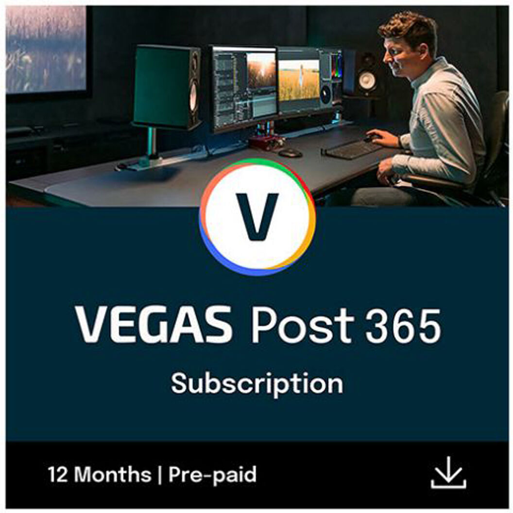 Magix VEGAS Post 19 365 Software, 1-Year Subscription, ESD Download