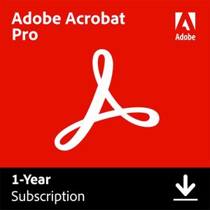 Adobe Acrobat Pro 1-Year Subscription, Download