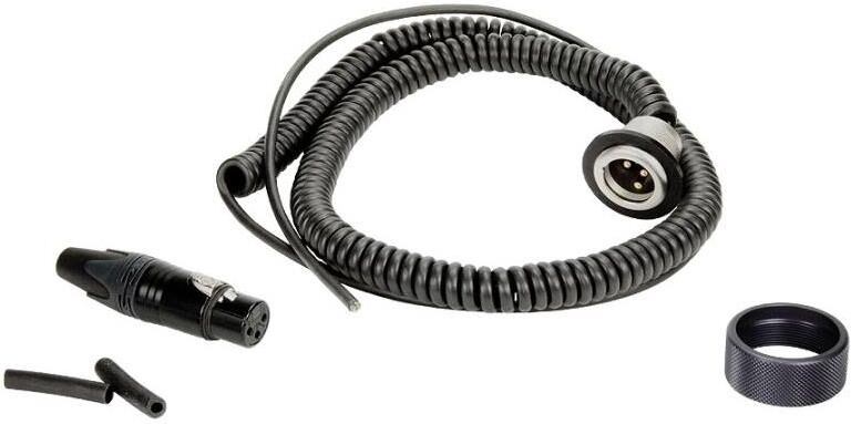 Ambient Recording Coiled 3-Pin Mono XLR Cable Kit for QX 5100 Light Boom Pole