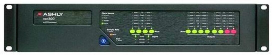 Ashly ne4800 Protea DSP Audio System Processor, 4-Ch AES3 Inputs, Dante Card