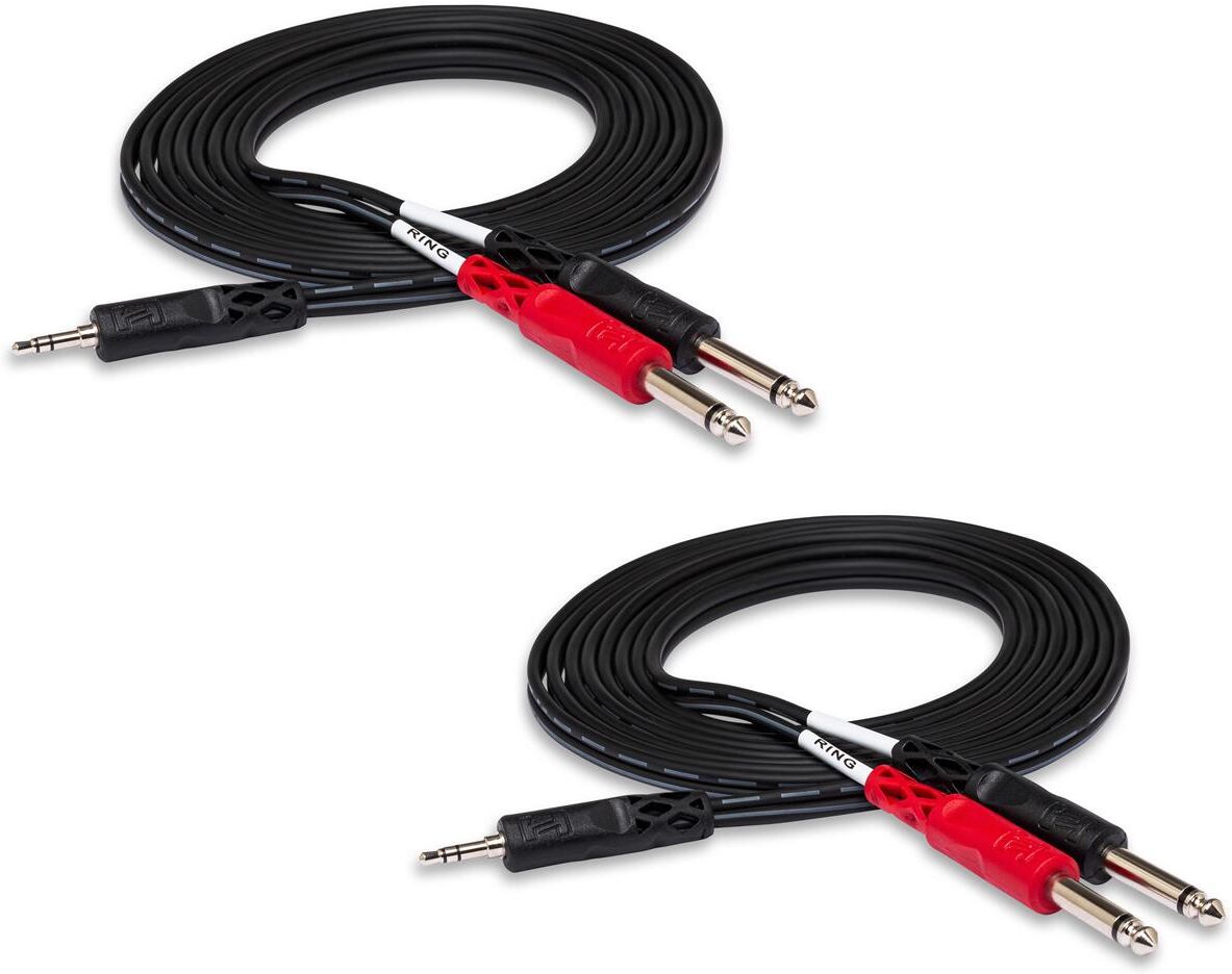 Hosa Technology Hosa 2x 10ft Stereo 3.5mm Male - Two Phone Plugs, Y-Cable