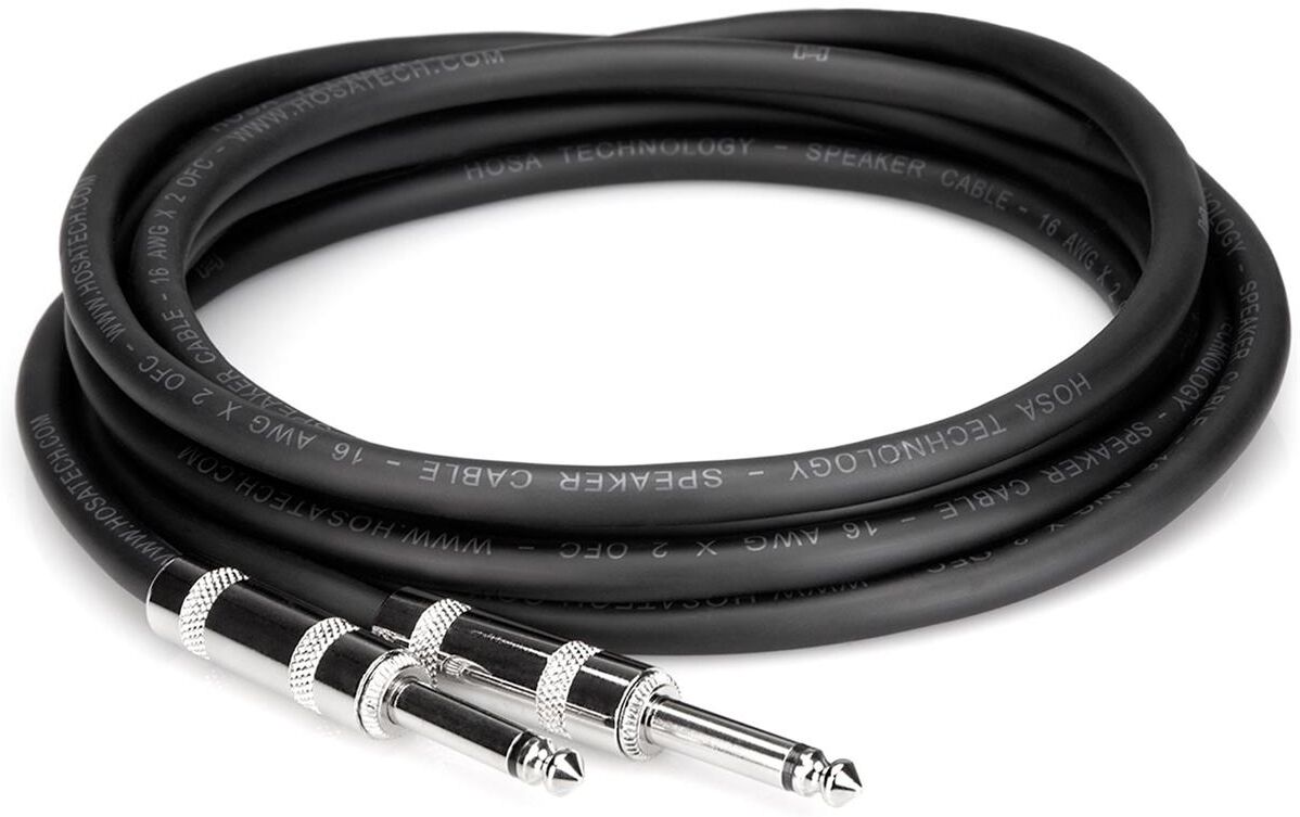 Hosa Technology Hosa 1/4&quot; TS Male to 1/4&quot; TS Male Phone 16AWG Speaker Cable, 25'