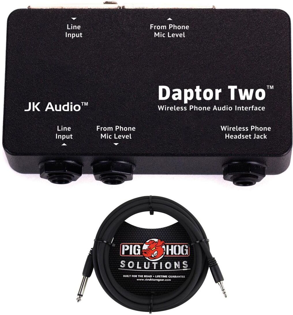 JK Audio Jk Audio Daptor 2 Wireles Phone Audio Interface-10' 3.5mm TRS to 1/4&quot; Mono Cable