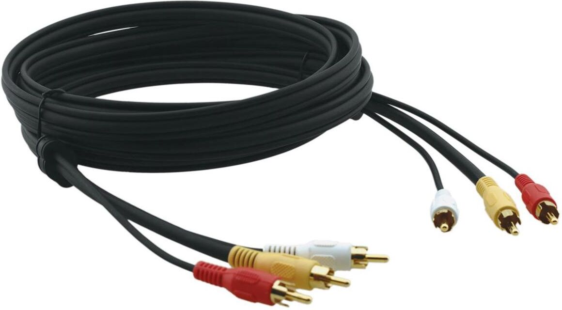 Kramer Electronics C-3RVAM/3RVAM 3 RCA M to 3 RCA M Video &amp; Stereo Cable, 50'