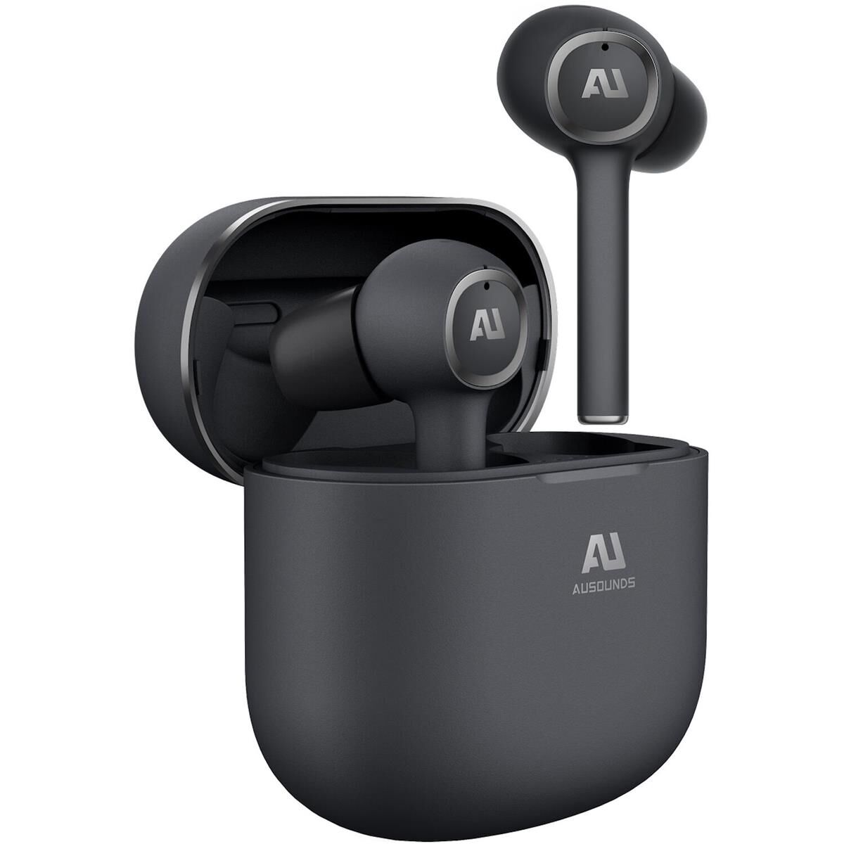 Ausounds AU-Stream ANC True Wireless Noise-Cancelling Earbuds, Black