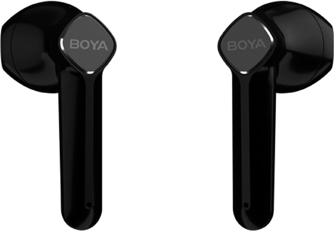 BOYA BY-AP100 True Wireless Stereo Semi-In-Ear Earbuds with Charging Case, Black