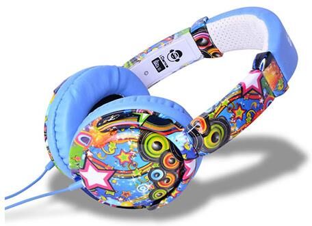 IDANCE iDance Ibiza Stylish Lightweight Headphones with Inline Mic, Blue