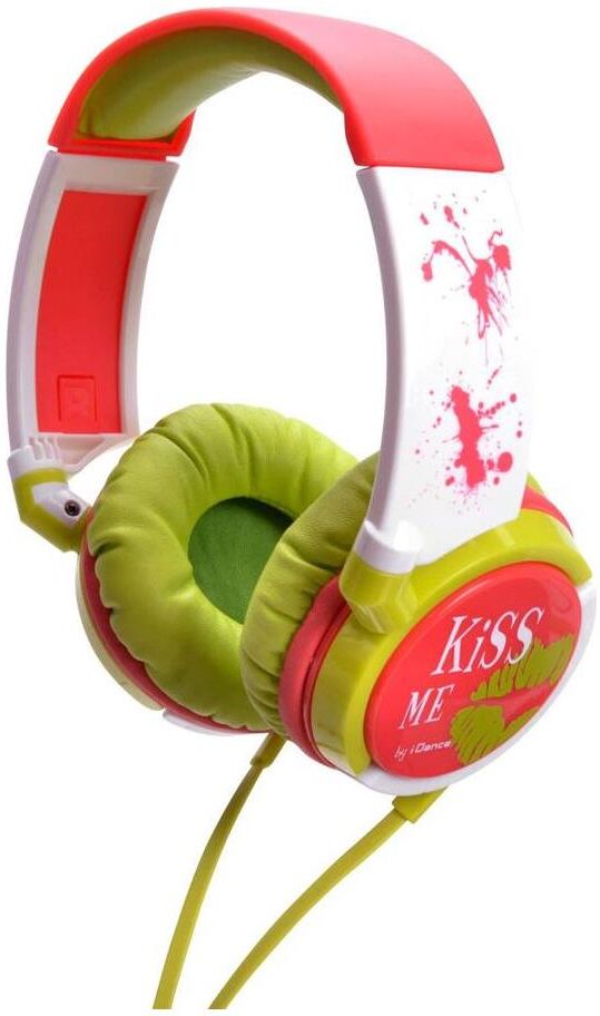 IDANCE KM100 Headphones with Mic for iPod, iPod Touch &amp; iPhone, Red/Yellow