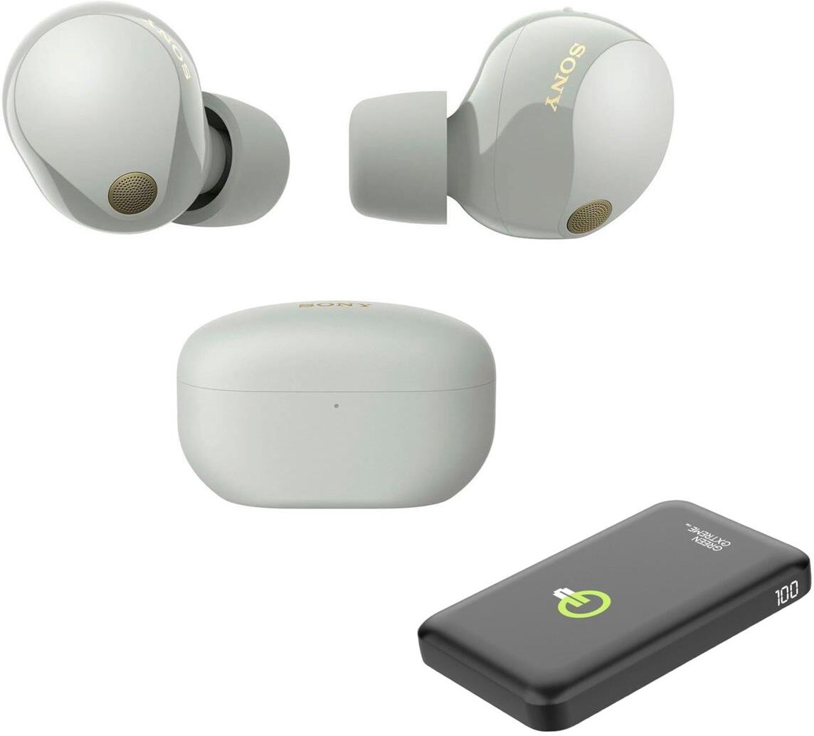 Sony WF-1000XM5 Truly Wireless Noise Canceling Earbuds, With Power Bank