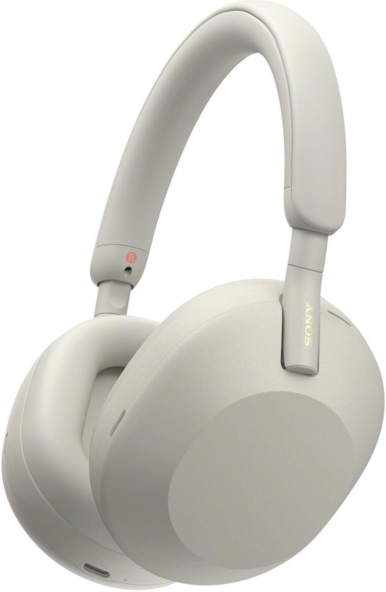 Sony WH-1000XM5 Wireless Closed-Back Over-Ear Noise Cancelling Headphones,Silver