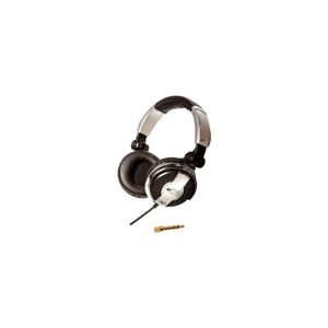 Apex HPDJ1 Closed Ear Folding Stereo Headphones with 1/4&quot; Stereo Adapter