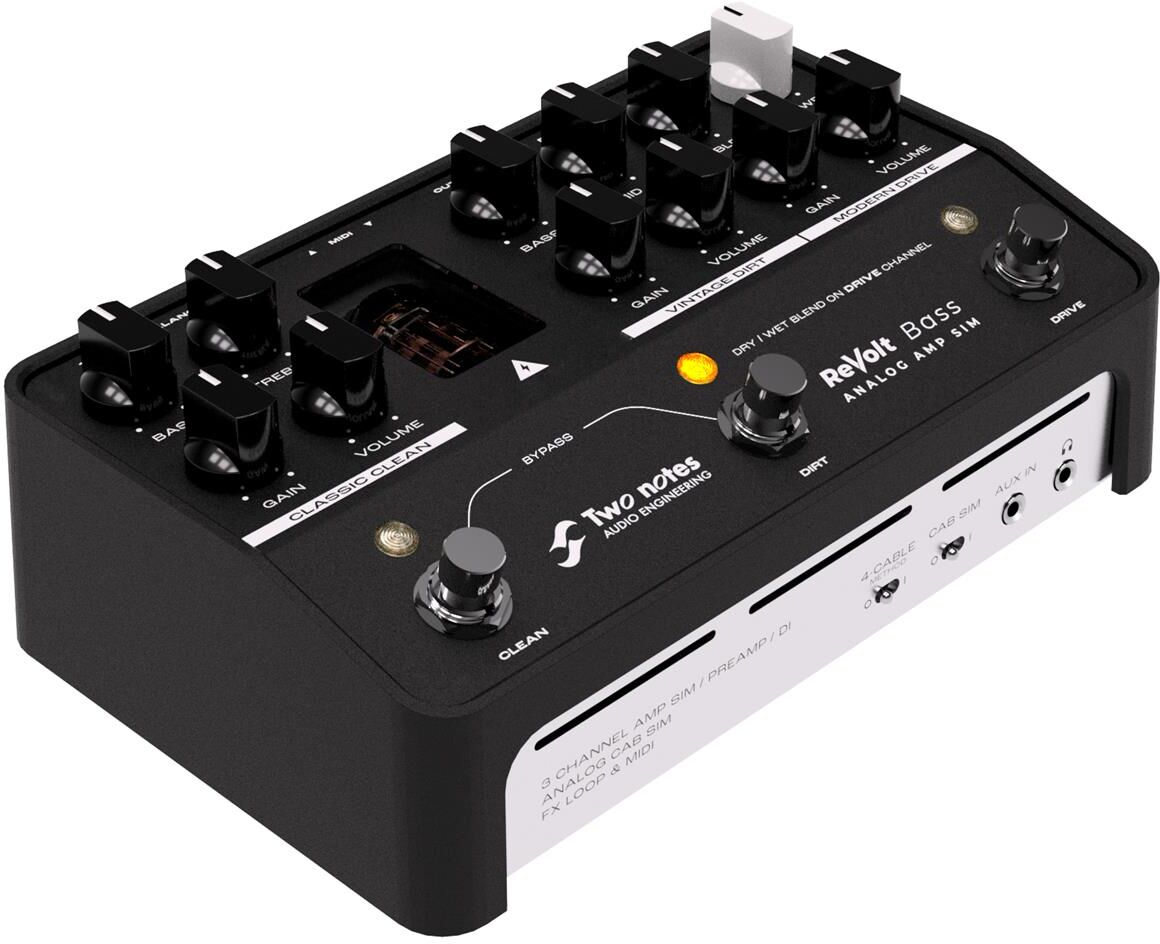 Two Notes ReVolt Bass 3-Channel Analog Amplifier Simulator