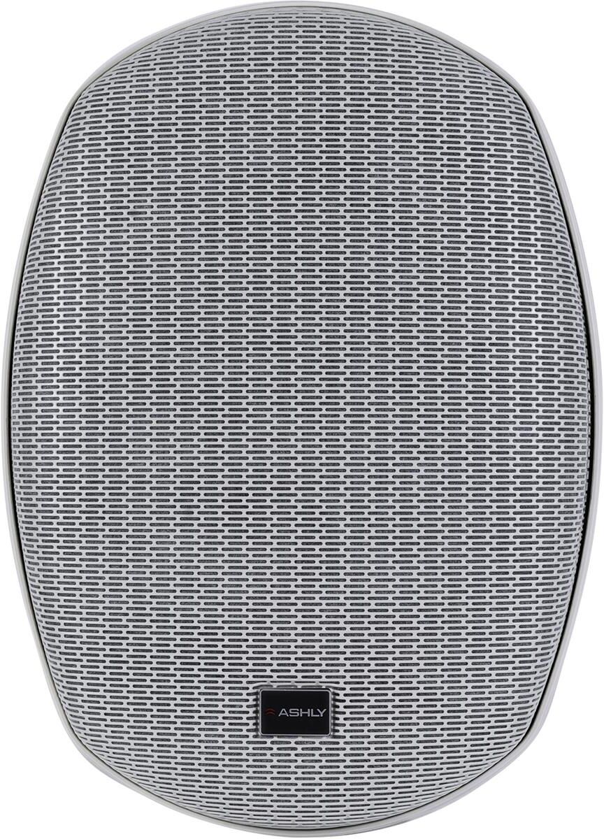 Ashly AW8.2T+ 8&quot; 2-Way 70W Indoor/Outdoor Wall Mount Speaker, White, Pair