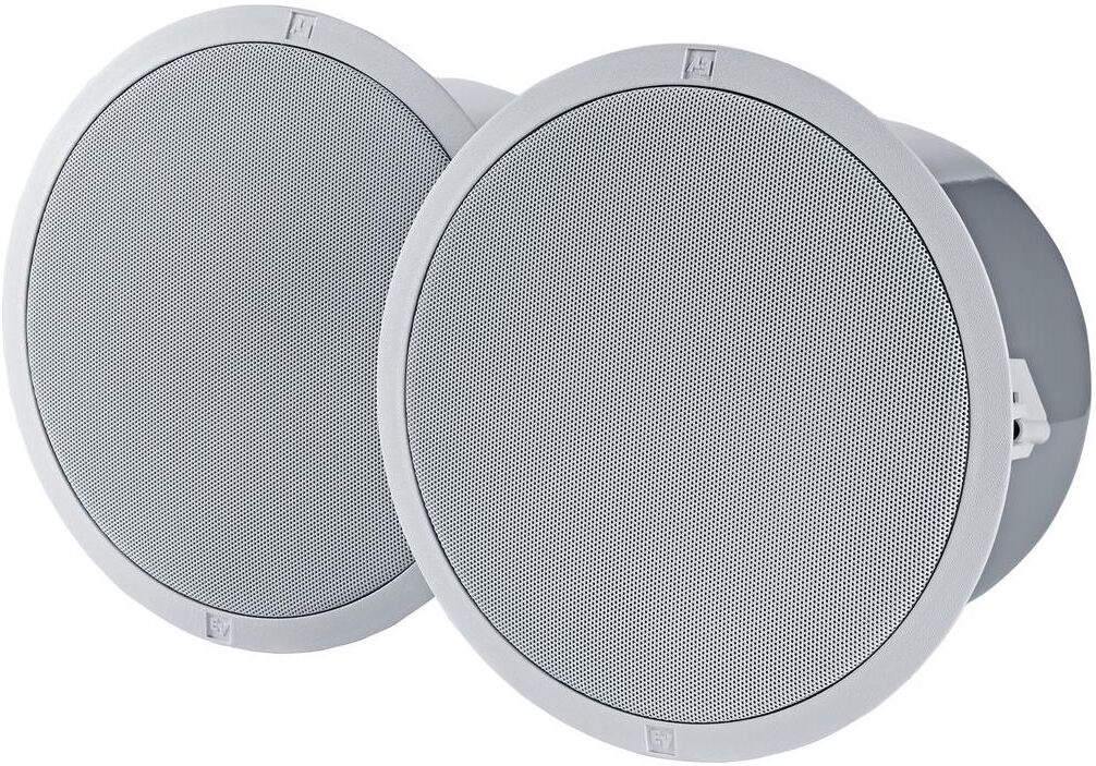 Electro-Voice EVID-C6.2 6.5&quot; 2-Way Speaker with Ti Coated Tweeter, White, Pair