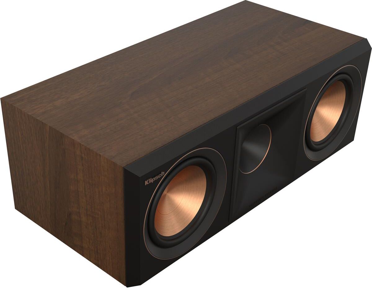 Klipsch RP-500C II Dual 5.25&quot; 400W 2.5-Way Center Channel Speaker Walnut