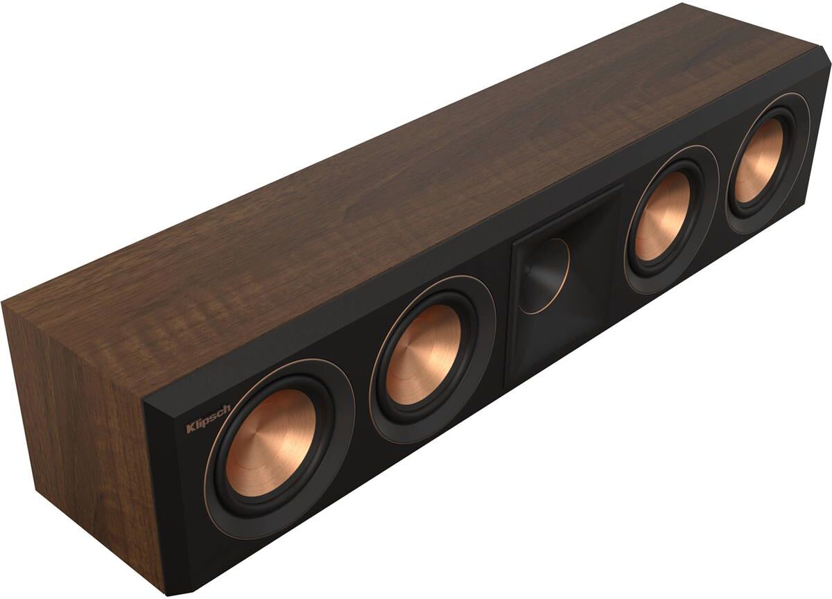 Klipsch RP-404C II Quad 4&quot; 500W 2.5-Way Center Channel Speaker Walnut