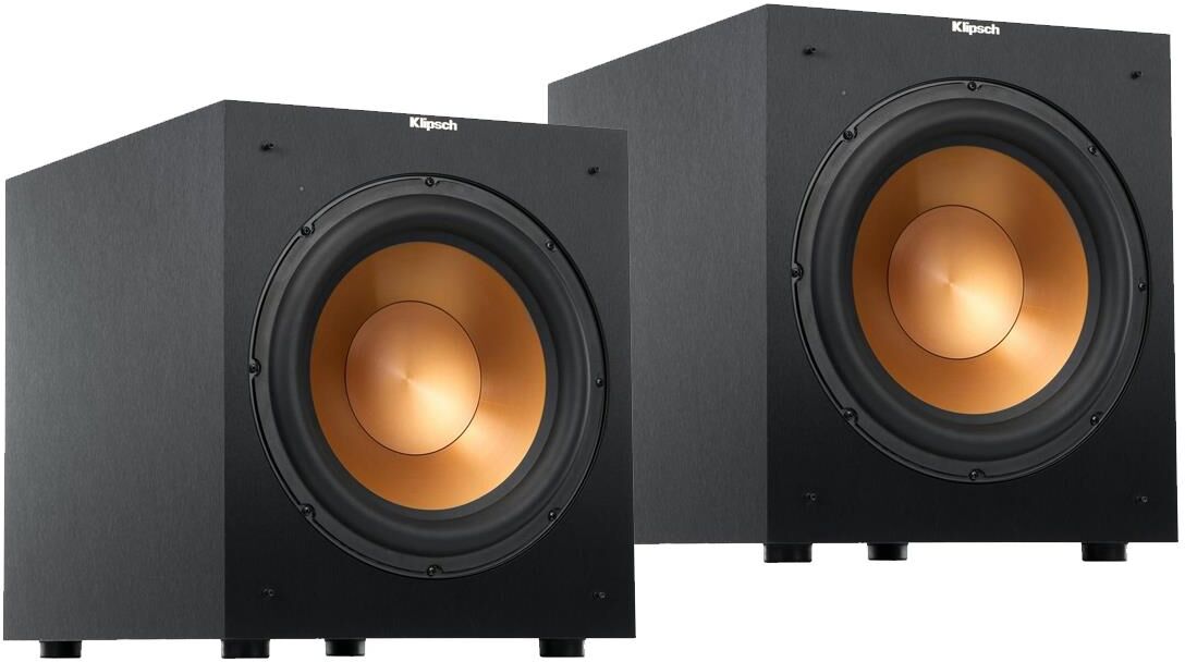 Klipsch 2x Klipsch Reference R-12SW 12&quot; 400W All-Digital Powered Subwoofer, Black