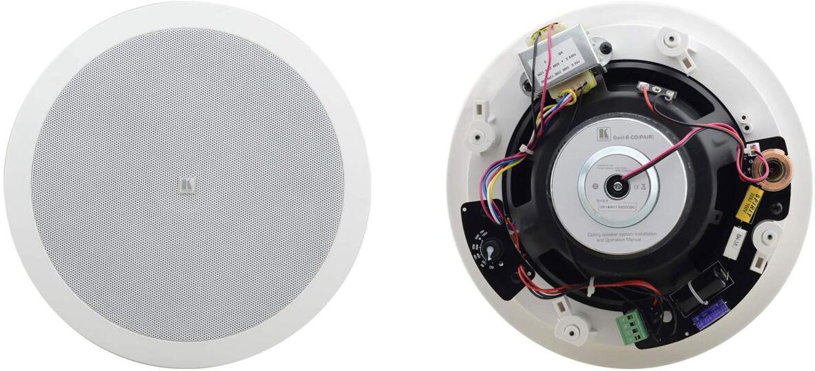 Kramer Electronics Galil 8-CO 8&quot; 2-Way Open-Back Ceiling Speakers, Pair