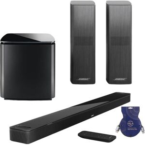 Bose Smart Ultra Dolby Atmos Soundbar, Black w/Bass Module 700 &amp; 2x Speakers 700