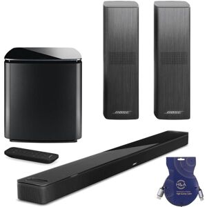 Bose Smart Ultra Dolby Atmos Soundbar, Black w/Bass Module 700 &amp; 2x Speakers 700