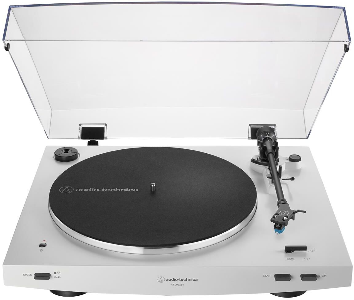 Audio-Technica AT-LP3xBT Fully Automatic Wireless Belt-Drive Turntable, White