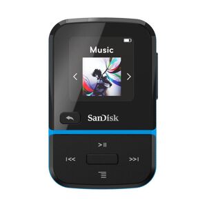 SanDisk 32GB Clip Sport Go Wearable MP3 Player, Blue