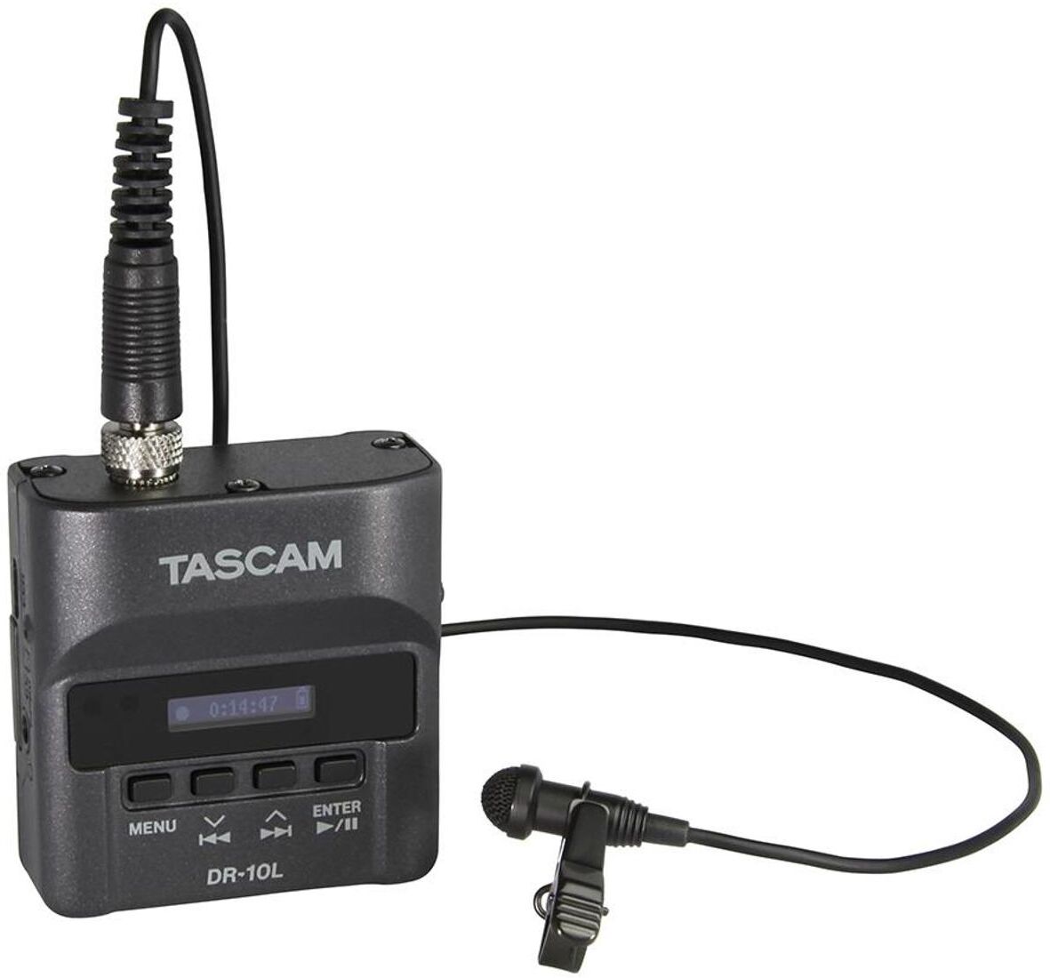 Tascam DR-10L Digital Audio Recorder with Lavalier Mic - Black