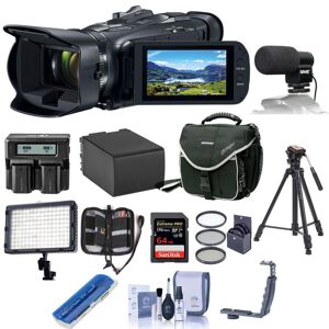 Canon VIXIA HF G50 4K UHD Camcorder, 20x Optical Zoom With Pro Accessory Bundle