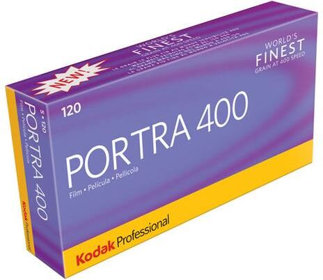 Kodak Portra 400 Color Negative Film, 120 Roll Film, 5-Pack, USA