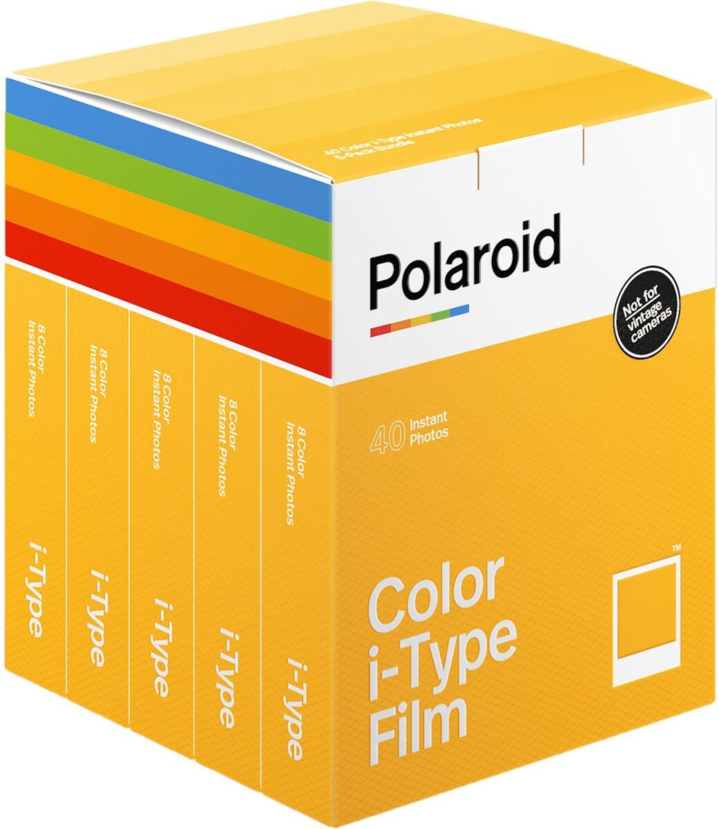 Polaroid Originals Color i-Type Instant Film, 8 Exposures, 5-Pack