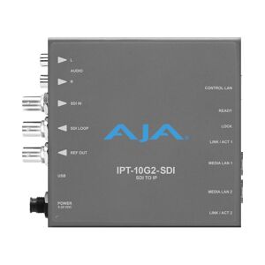 AJA IPT-10G2-SDI Bridging 3G-SDI to SMPTE ST 2110 Video &amp; Audio IP Encoder