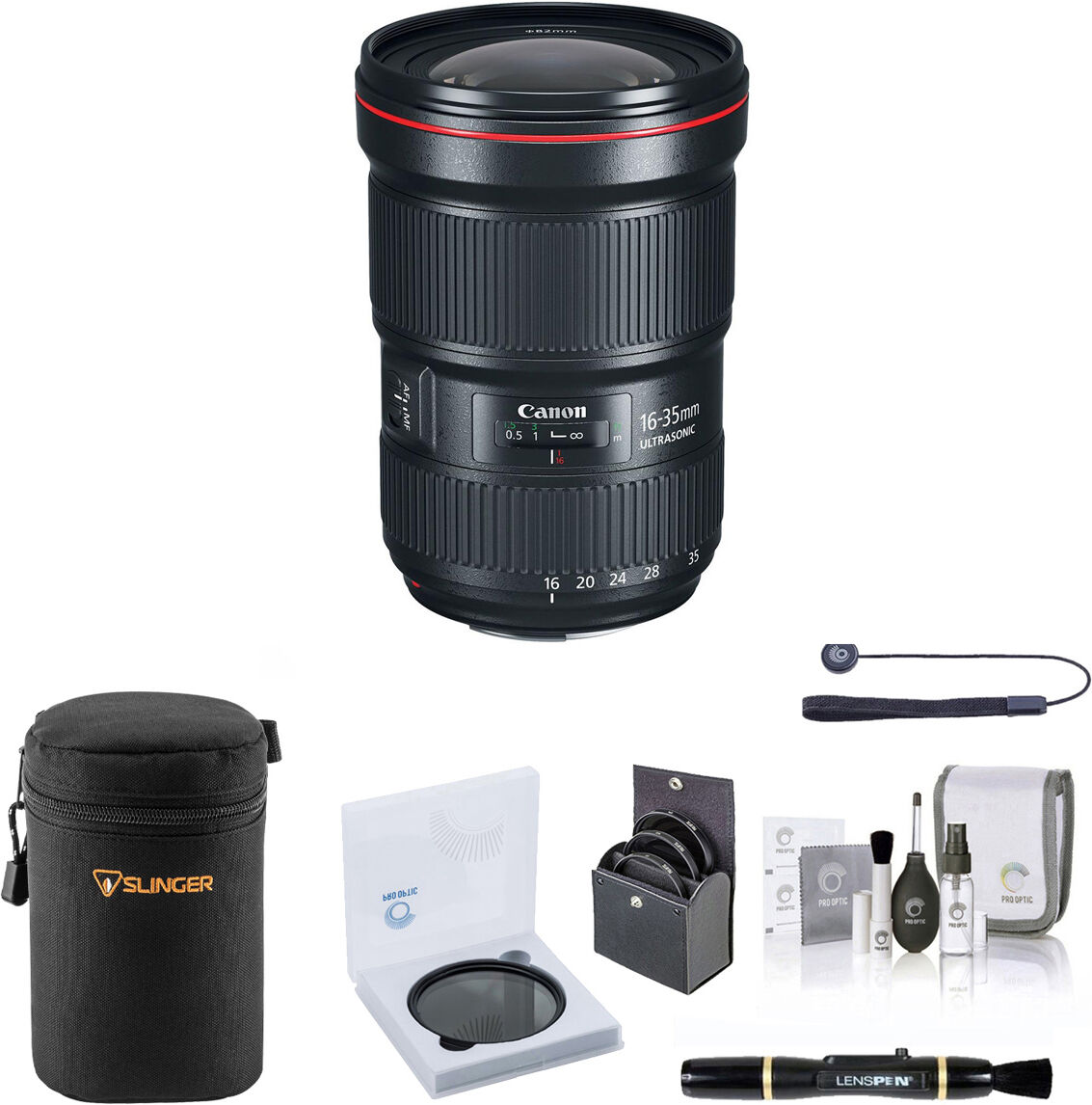 Canon EF 16-35mm f/2.8L III USM Lens with Essential Accessories Kit