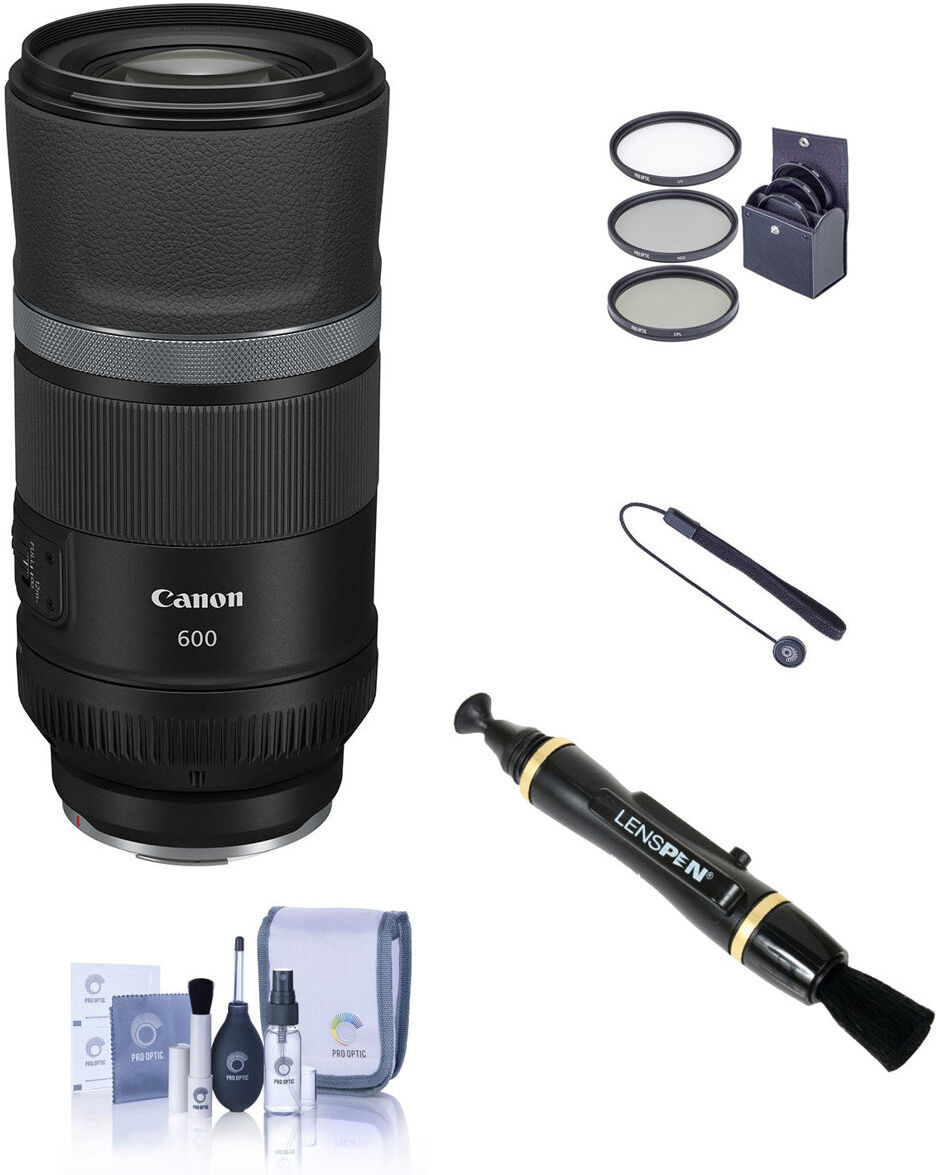 Canon RF 600mm f/11 IS STM Lens with Accessories Kit