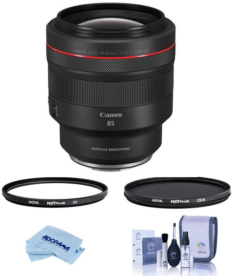 Canon RF 85mm f/1.2 L USM DS Lens w/Filter Kit, Cleaning Kit, Microfiber Cloth