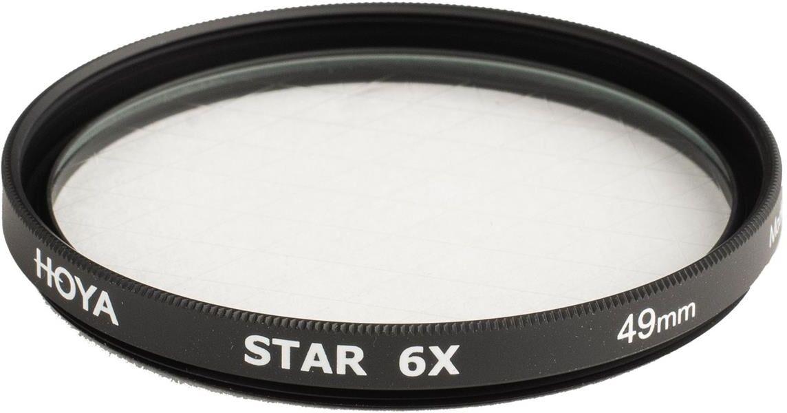 Hoya 49mm Creative Star 6X Cross Screen Glass Filter