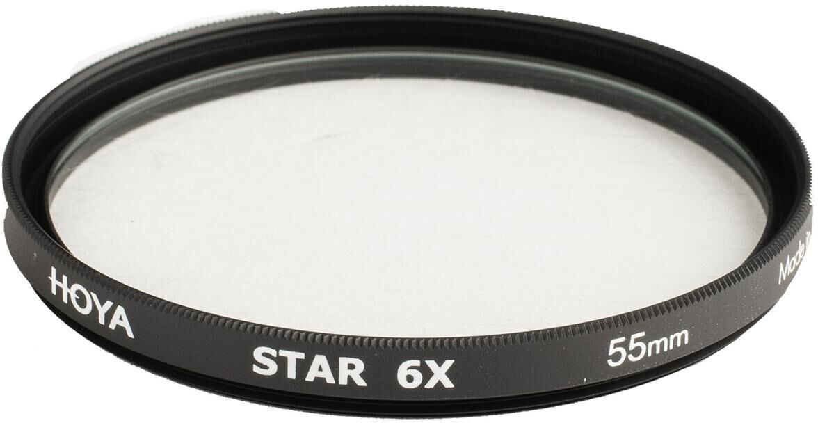 Hoya 55mm Creative Star 6X Cross Screen Glass Filter