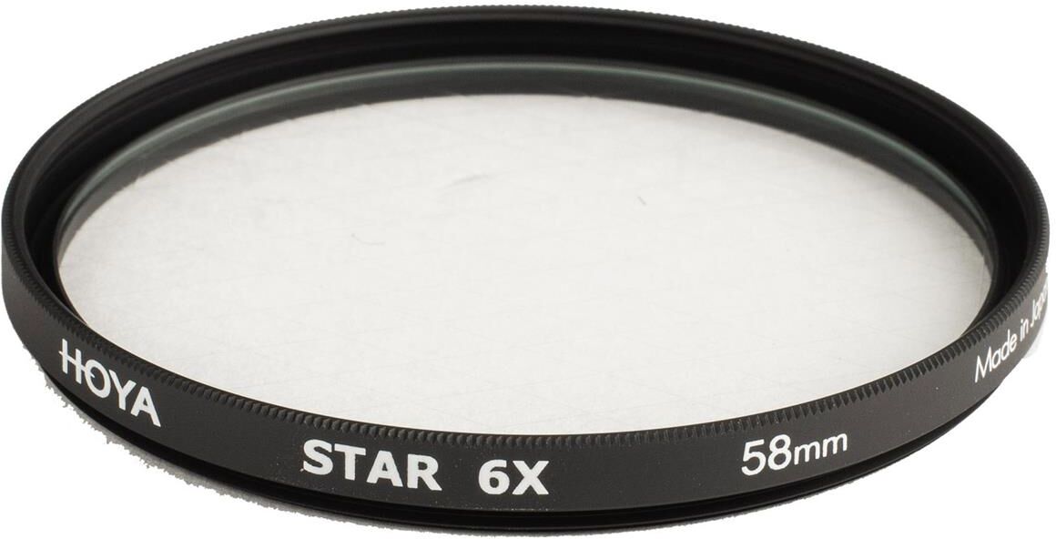 Hoya 58mm Creative Star 6X Cross Screen Glass Filter