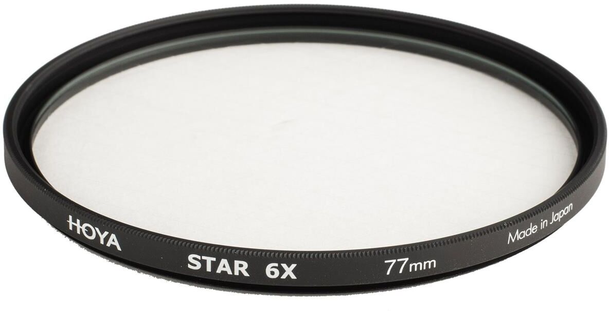 Hoya 77mm Creative Star 6X Cross Screen Glass Filter