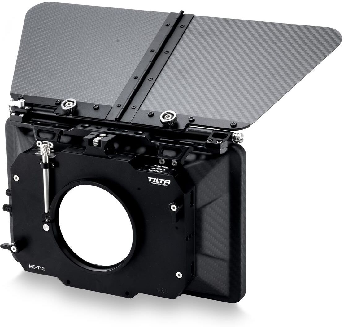 Tilta MB-T12 3-Stage 4x5.65&quot; Carbon Fiber Clamp On Matte Box w/Single 80mm Back