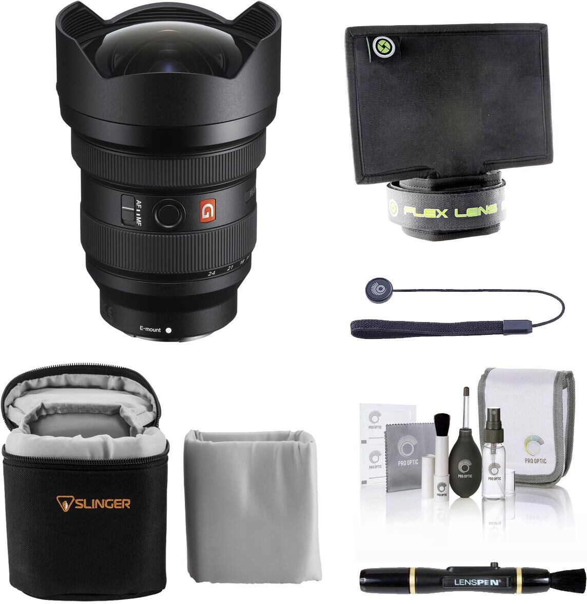 FE 12-24mm f/2.8 GM Lens for Sony E with Accessories Kit