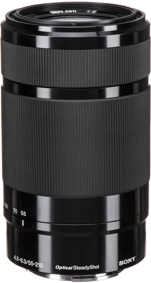 E 55-210mm f/4.5-6.3 OSS Lens for Sony E, Black