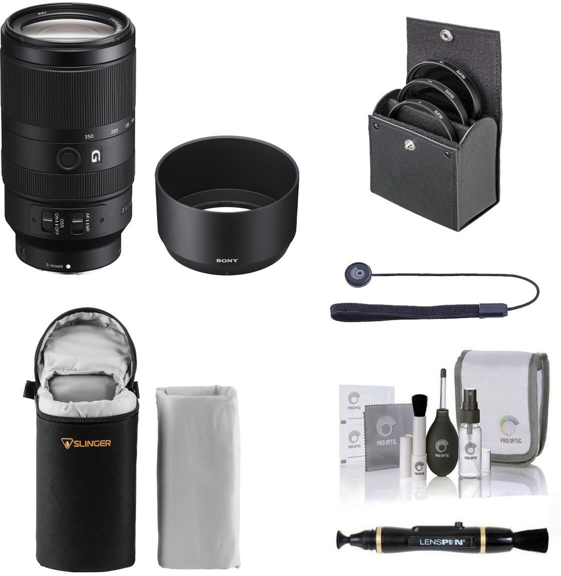 Sony E 70-350mm f/4.5-6.3 G OSS Lens with Essentials Kit