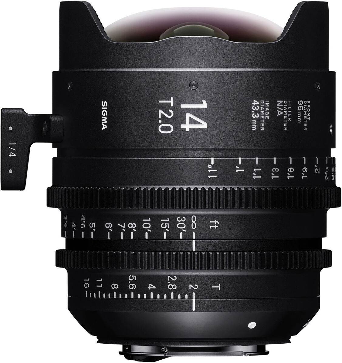 Sigma 14mm T2.0 High-Speed Prime Cine Lens for Sony E, Feet