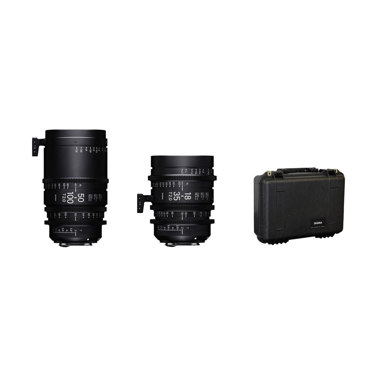 Sigma 18-35mm and 50-100mm T2.0 High-Speed Cine Lens for Sony E, Meter