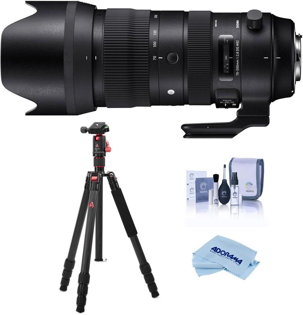 Sigma 70-200mm f/2.8 DG OS HSM Sports Lens for Canon EF with Tripod Kit