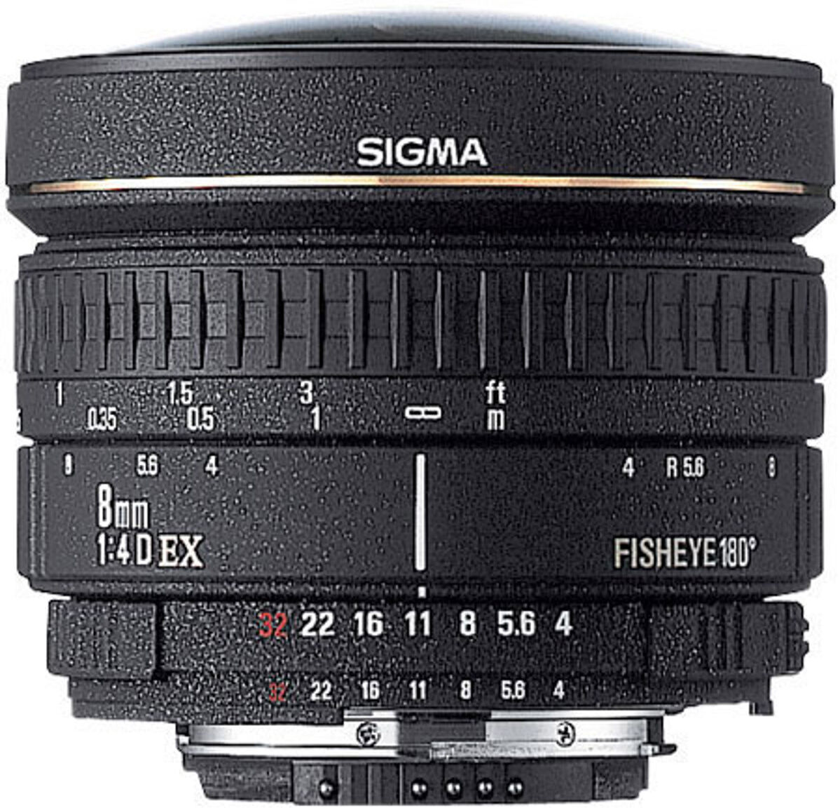 Sigma Disc. 8mm 4 EX Auto Focus Circular Fisheye Lens for Nikon AF D Cameras #483306