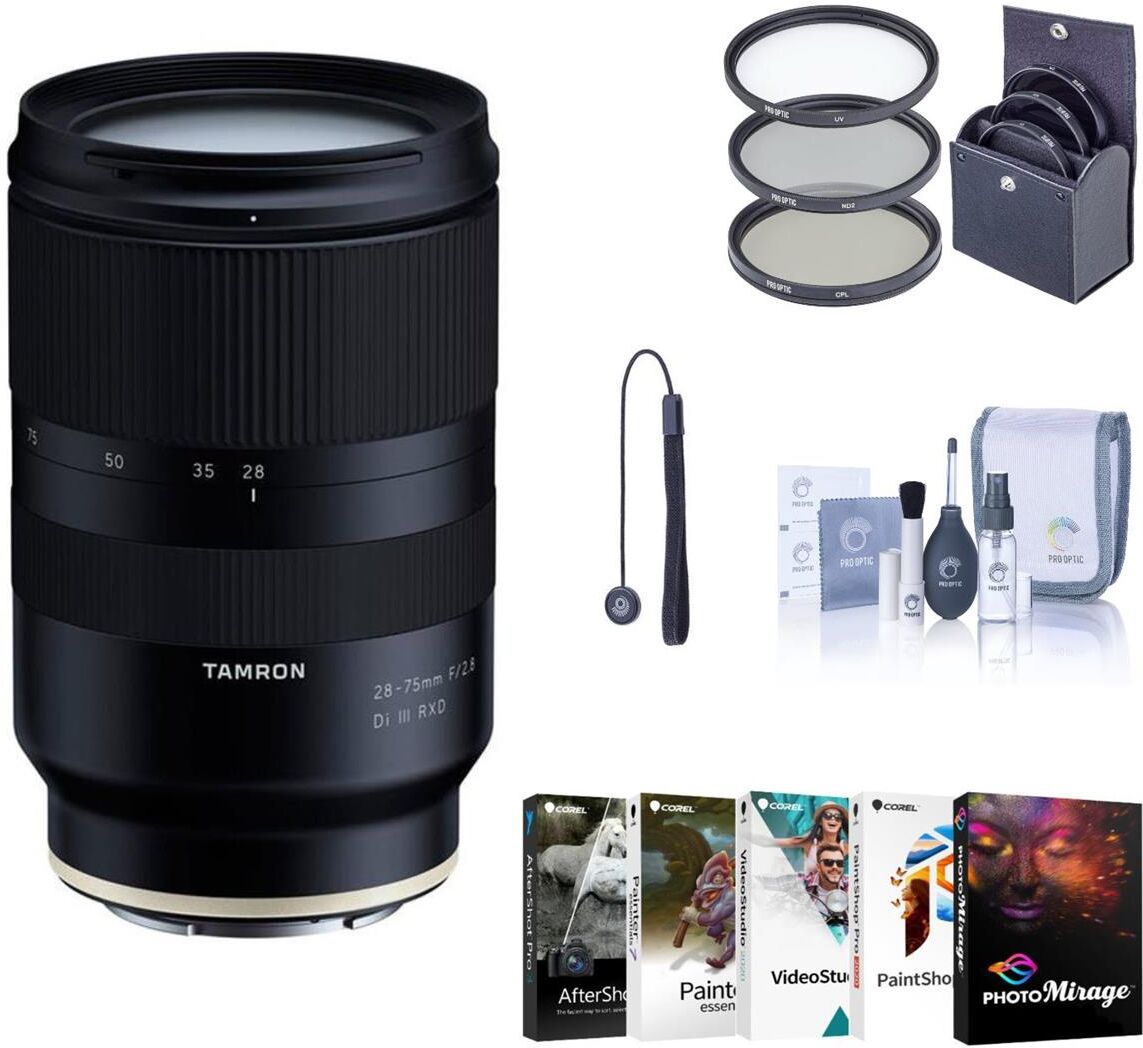 Tamron 28-75mm f/2.8 Di III VXD G2 Lens for Sony E with Accessories Kit