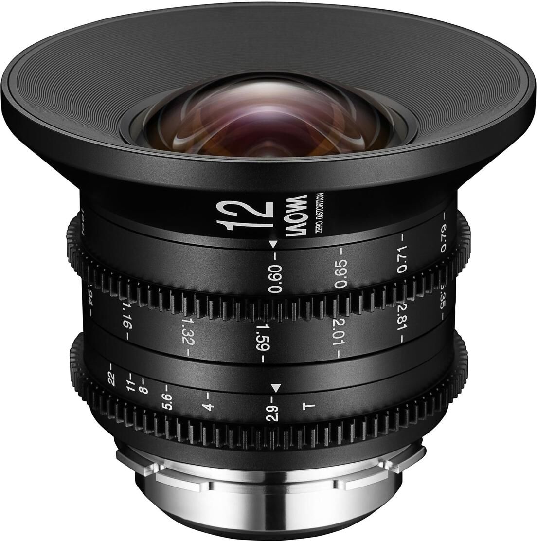 Venus Laowa 12mm T2.9 Zero-D Cine Lens for Canon EF, Black